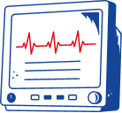 Holter monitor illustration