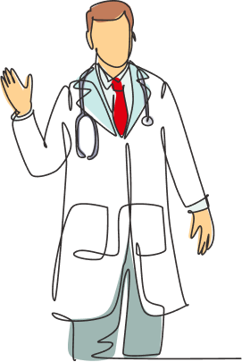 Illustration of Dr. Jodi Harker, cardiologist