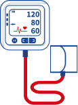 Blood pressure monitor illustration