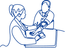 Illustration of a cardiology consultation